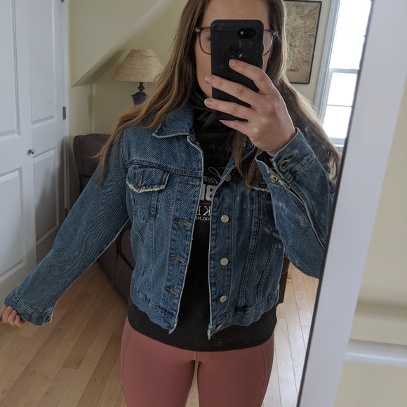 Boston Proper - Distressed Jean Jacket - Picture 7 of 8